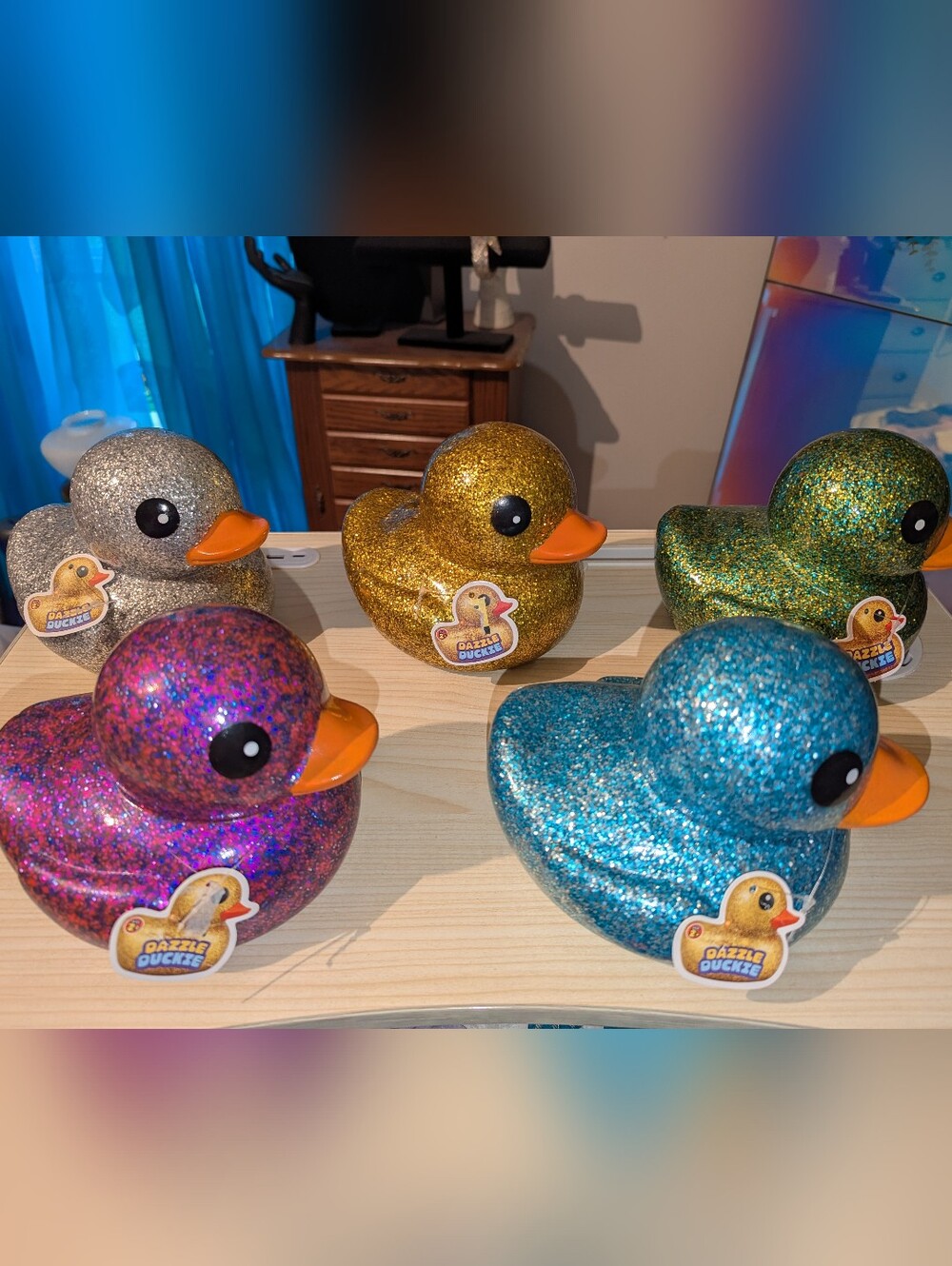 NOS FULL COLLECTION LARGE GLITTER DAZZLE DUCKIES